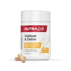 (PRE ORDER) Nutralife Debloat & Detox 60 Capsules shelf life 2 yrs